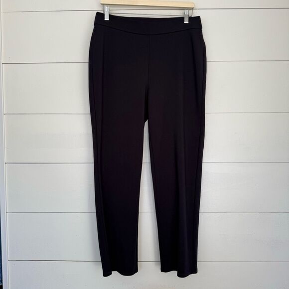 Eileen Fisher Women’s Medium Black Stretchy Wide Leg Pants - Picture 1 of 5